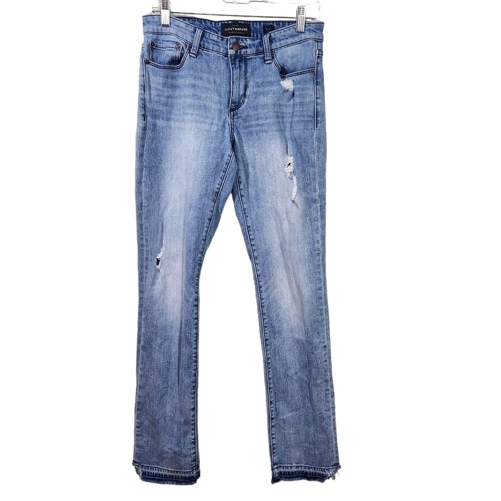 Lucky Brand Jeans 80318 Women's Distressed Fray Hem, sz 28